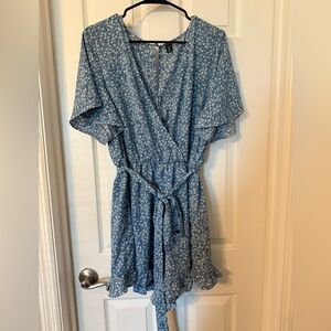 SHEIN Blue Floral Romper
